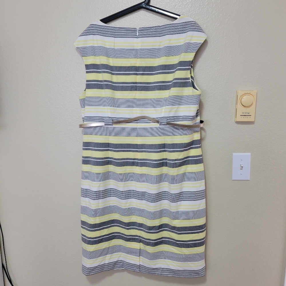 Calvin Klein Belted Striped Women's Sheath Dress 18w - Picture 6 of 10